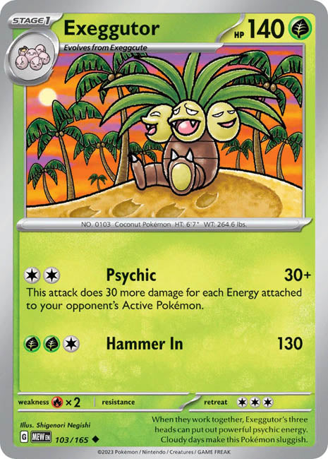 Pokemon TCG - Exeggcutor - MEW