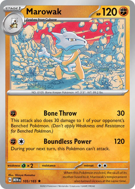 Pokemon TCG - Marowak - MEW