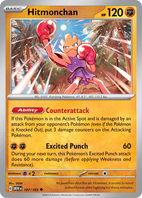 Pokemon TCG - Hitmonchan - MEW