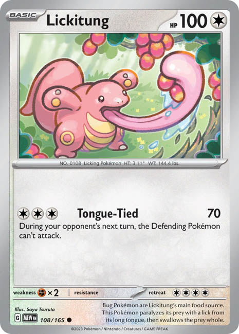 Pokemon TCG - Lickitung - MEW