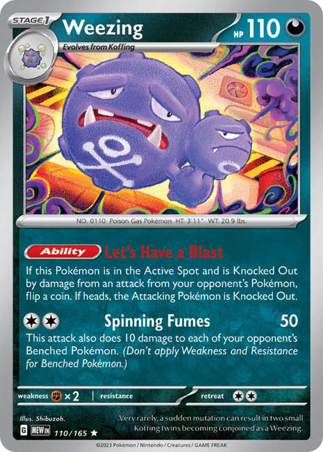 Pokemon TCG - Weezing - MEW