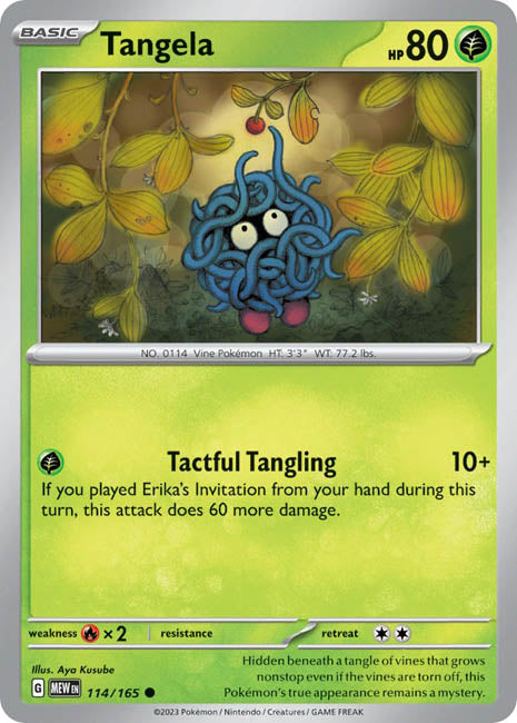 Pokemon TCG - Tangela - MEW