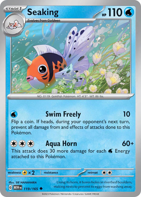 Pokemon TCG - Seaking - MEW