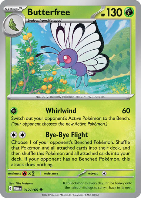 Pokemon TCG - Butterfree - MEW