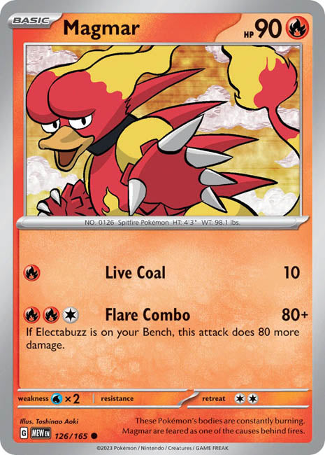 Pokemon TCG - Magmar - MEW