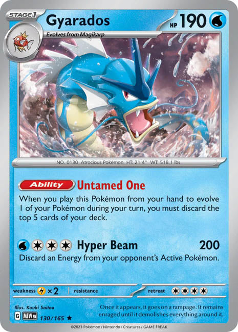 Pokemon TCG - Gyarados - MEW