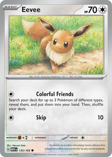 Pokemon TCG - Eevee - MEW