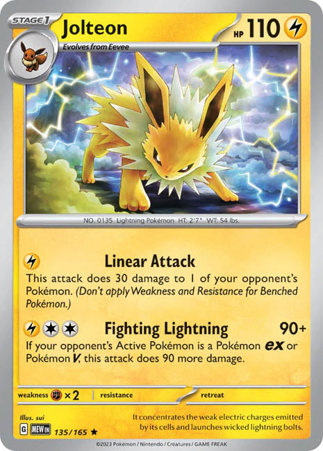 Pokemon TCG - Jolteon - MEW
