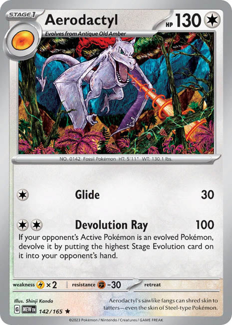 Pokemon TCG - Aerodactyl - MEW