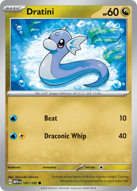 Pokemon TCG - Dratini - MEW