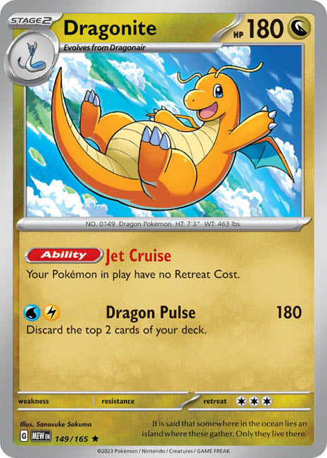 Pokemon TCG - Dragonite - MEW