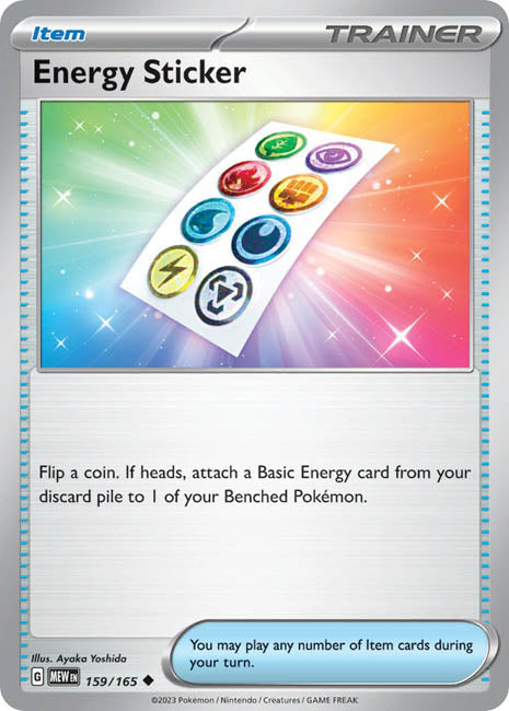 Pokemon TCG - Energy Sticker - MEW