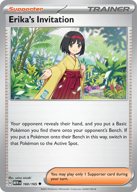 Pokemon TCG - Erika's Invitation - MEW