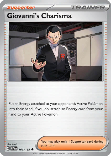 Pokemon TCG - Giovanni's Charisma - MEW