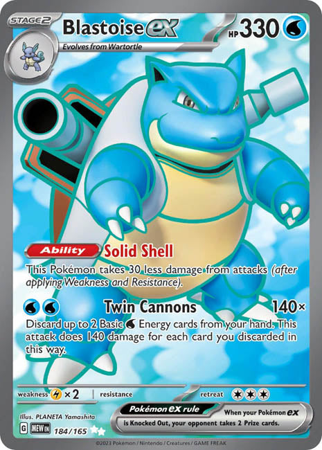 Pokemon TCG - Blastoise ex - MEW