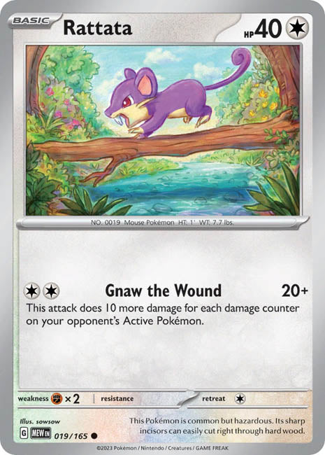 Pokemon TCG - Rattata - MEW