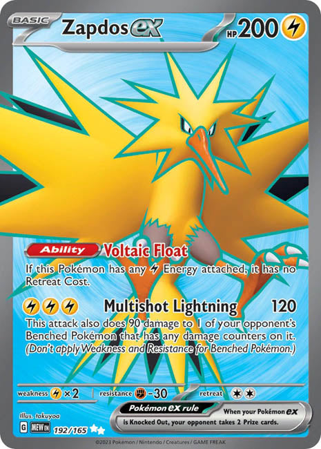 Pokemon TCG - Zapdos ex - MEW
