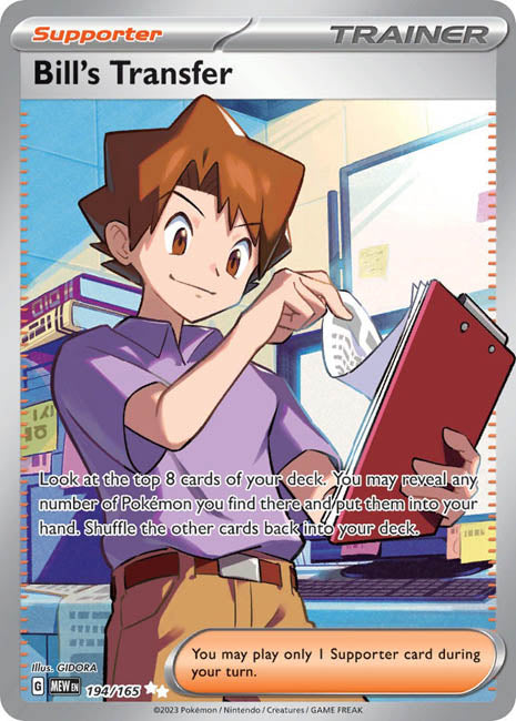 Pokemon TCG - Bill's Transfer - MEW