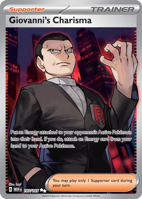 Pokemon TCG - Giovanni's Charisma - MEW