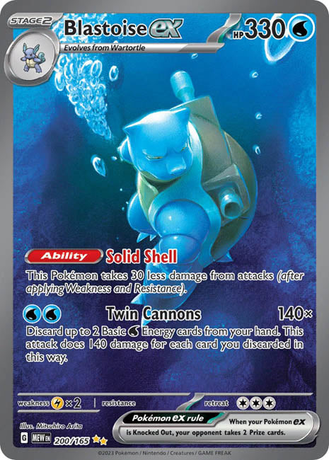 Pokemon TCG - Blastoise ex - MEW