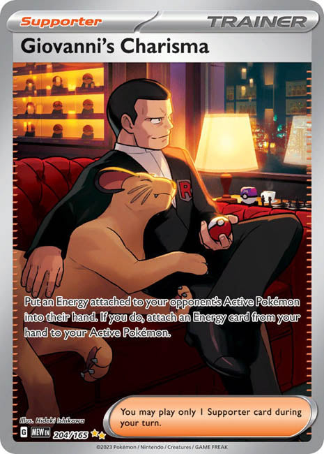 Pokemon TCG - Giovanni's Charisma - MEW