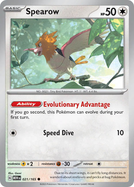 Pokemon TCG - Spearow - MEW
