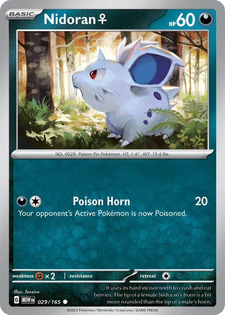 Pokemon TCG - Nidoran (F) - MEW
