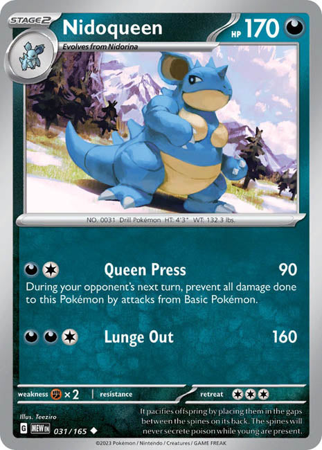 Pokemon TCG - Nidoqueen - MEW