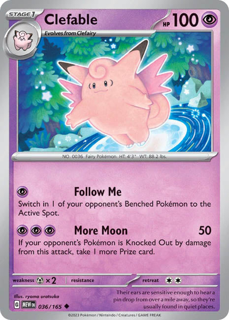 Pokemon TCG - Clefable - MEW