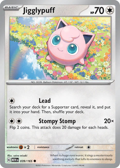 Pokemon TCG - Jigglypuff - MEW