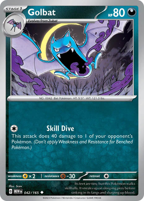 Pokemon TCG - Golbat - MEW
