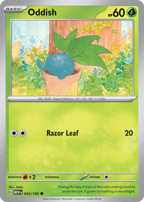 Pokemon TCG - Oddish - MEW