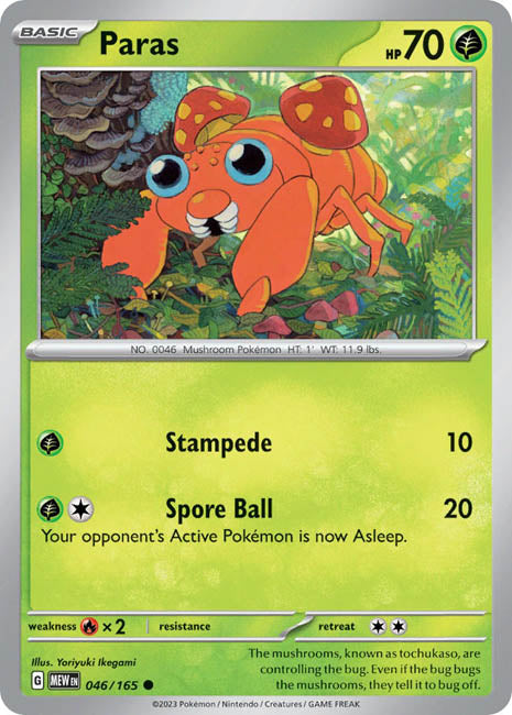 Pokemon TCG - Paras - MEW
