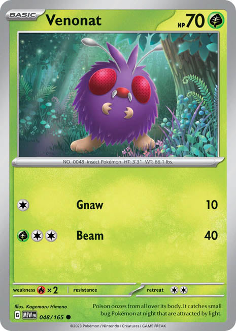 Pokemon TCG - Venonat - MEW