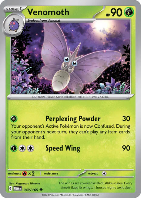Pokemon TCG - Venomoth - MEW