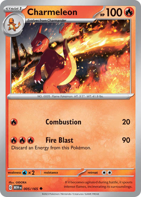 Pokemon TCG - Charmeleon - MEW
