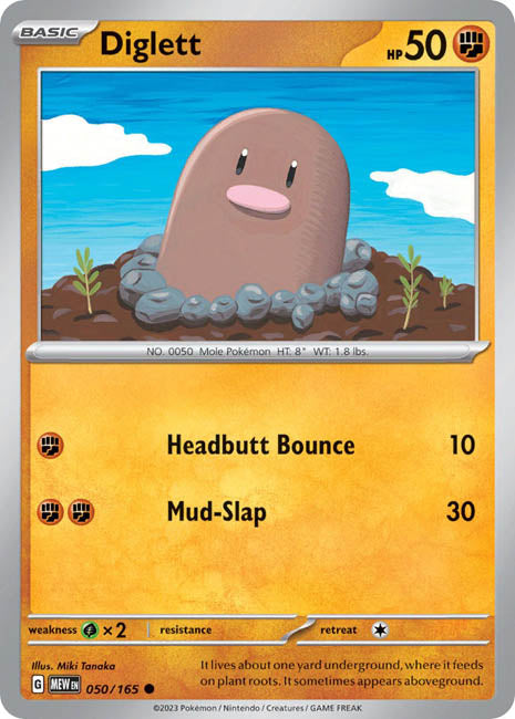 Pokemon TCG - Diglett - MEW