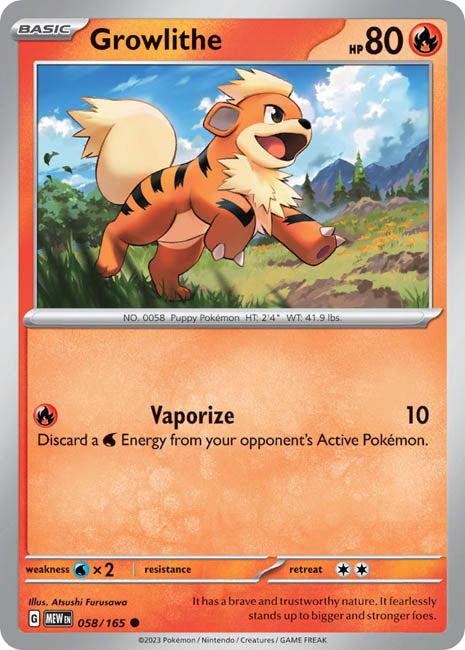 Pokemon TCG - Growlithe - MEW