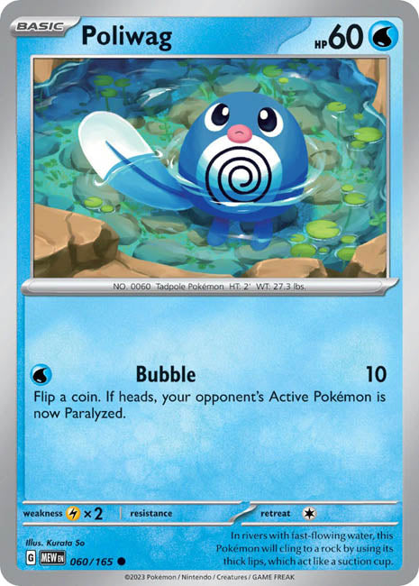 Pokemon TCG - Poliwag - MEW
