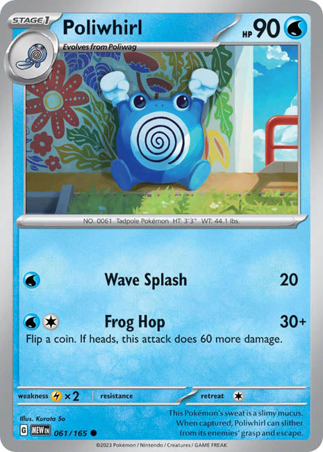 Pokemon TCG - Poliwhirl - MEW