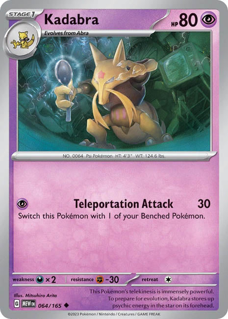 Pokemon TCG - Kadabra - MEW