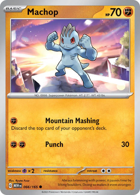 Pokemon TCG - Machop - MEW