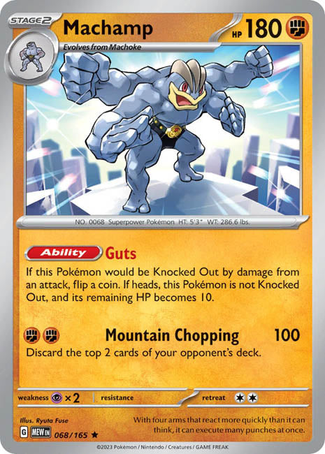 Pokemon TCG - Machamp - MEW