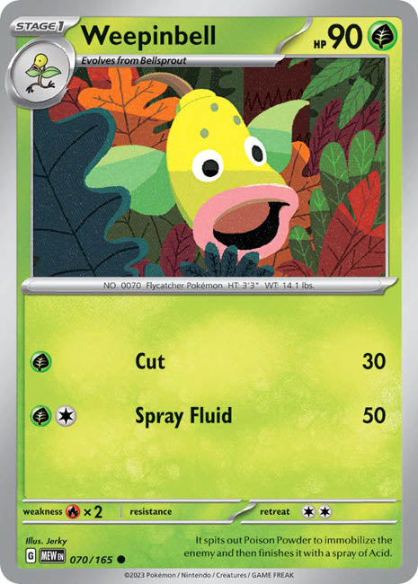 Pokemon TCG - Weepinbell - MEW