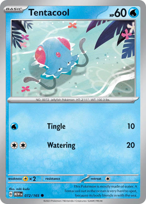Pokemon TCG - Tentacool - MEW