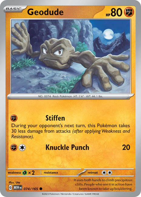 Pokemon TCG - Geodude - MEW