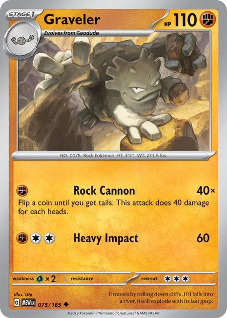Pokemon TCG - Graveler - MEW