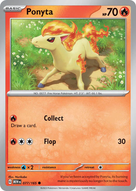 Pokemon TCG - Ponyta - MEW