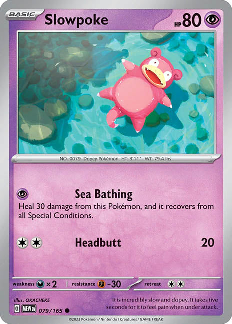 Pokemon TCG - Slowpoke - MEW