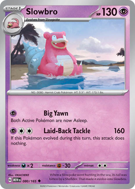 Pokemon TCG - Slowbro - MEW